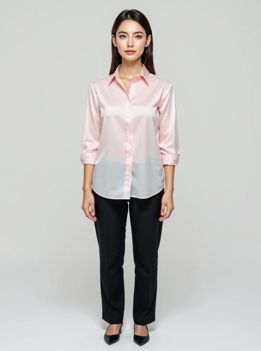 Pink Silk Blouse